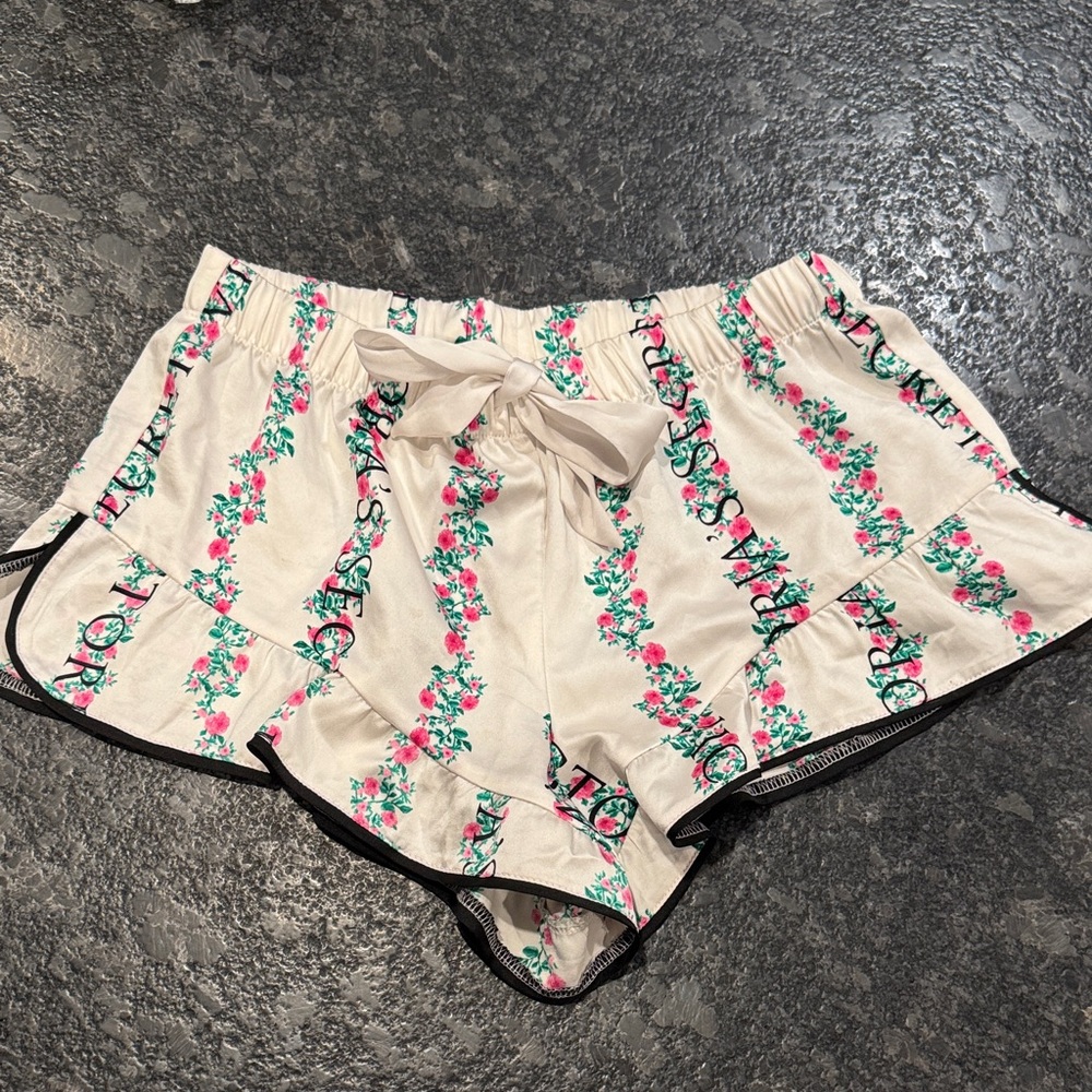 VS ruffle sleep shorts